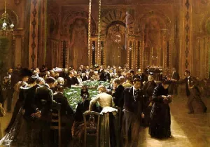 The Casino at Monte Carlo by Jean Beraud Oil Painting