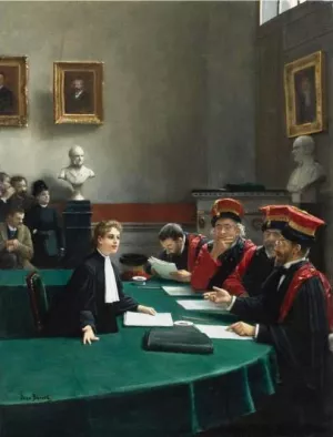 The Doctoral Jury by Jean Beraud Oil Painting