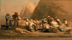 Harvesters Resting by Jean-Francois Millet Oil Painting