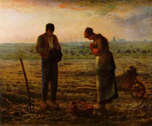 The Angelus by Jean-Francois Millet Oil Painting