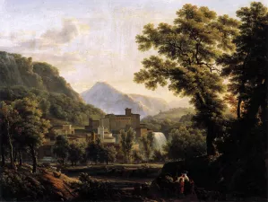 View of the Isle of Sora by Jean-Joseph-Xavier Bidauld Oil Painting
