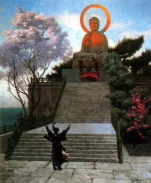 A Japanese Imploring a Divinity by Jean-Leon Gerome Oil Painting