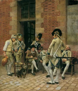 The Portrait of a Sergeant by Jean-Louis Ernest Meissonier Oil Painting
