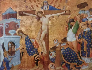 Calvary and the Martyrdom of St Denis by Jean Malouel Oil Painting
