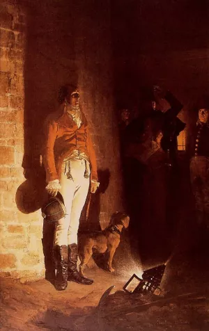 La Mort de duc d'Enghien by Jean-Paul Laurens Oil Painting