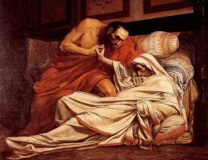 La Mort de Tibere by Jean-Paul Laurens Oil Painting