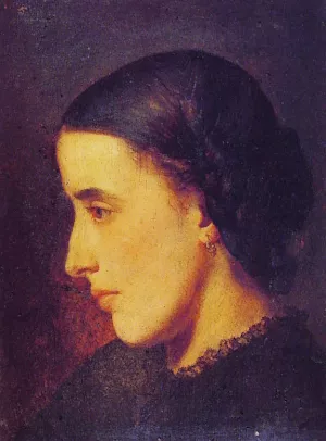 Portrait de Madelieine Villemsens by Jean-Paul Laurens Oil Painting