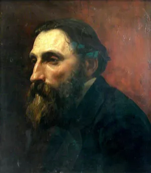 Portrait de Rodin by Jean-Paul Laurens Oil Painting