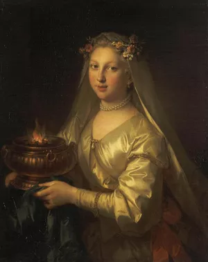 Vestal Virgin by Jean Raoux Oil Painting