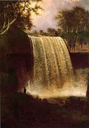 Minnehaha Falls, Minnesota by Jesse Talbot Oil Painting