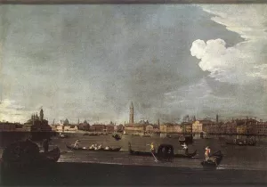 The Bacino di San Marco by Johan Richter Oil Painting