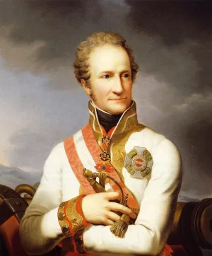 Portrait of Johann II von Liechtenstein 1760 - 1836 by Johann Baptist Ii Lampi Oil Painting