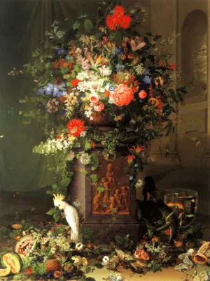Huldigung an Jacquin by Johann Knapp Oil Painting