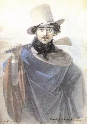 Count Istvan Szechenyi 2 by Johann-Nepomuk Ender Oil Painting