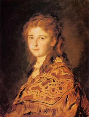 Junge Frau by Johann Von Strasioipka Canon Oil Painting