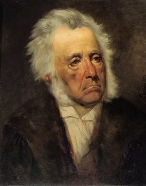 Portrait of Arthur Schopenhauer by Johann Von Strasioipka Canon Oil Painting