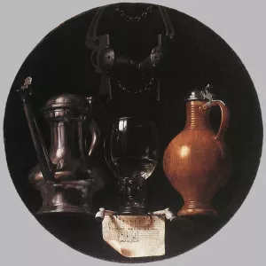 Emblematic Still-Life by Johannes Torrentius Oil Painting