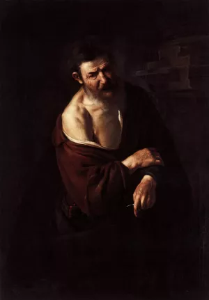 St Bartholomew by Johannes Van Bronchorst Oil Painting