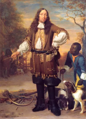 Portrait of Johan de la Faille by Johannes Verkolje Oil Painting