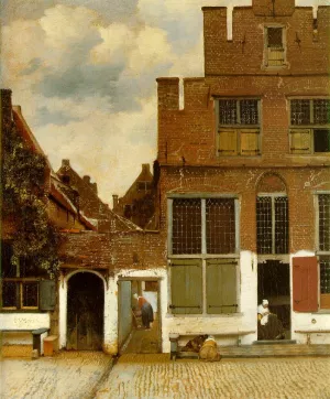 Street in Delft by Johannes Vermeer Oil Painting