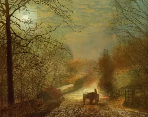 Forge Valley, near Scarborough by John Atkinson Grimshaw Oil Painting