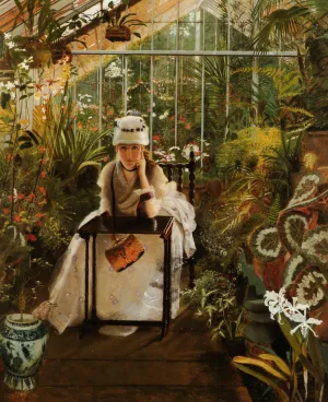 Il Pensoroso by John Atkinson Grimshaw Oil Painting