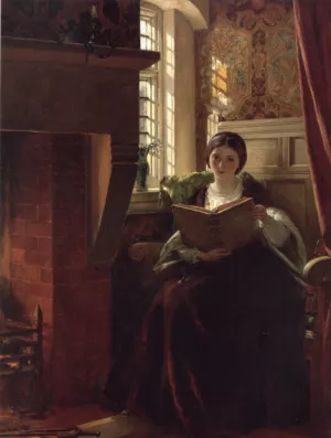 A Pleasant Corner by John Callcott Horsley Oil Painting