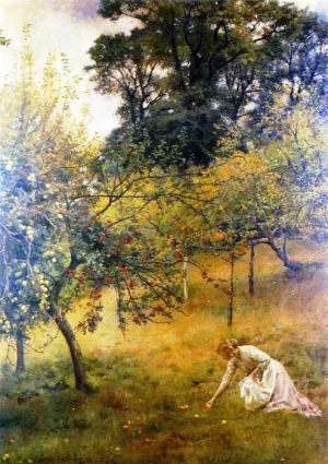 A Devonshire Orchard by John Collier Oil Painting