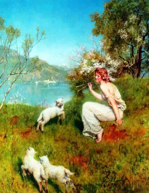 Spring by John Collier Oil Painting