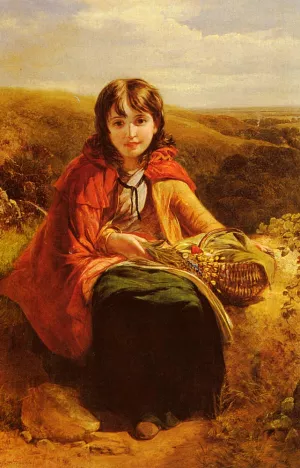 Red Riding Hood by John Deffett Francis Oil Painting