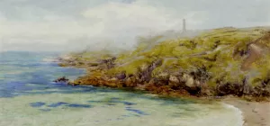 Fermain Bay, Guernsey by John Edward Brett Oil Painting