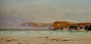 Harlyn Sands by John Edward Brett Oil Painting