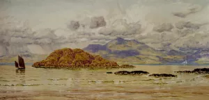 Maiden Island by John Edward Brett Oil Painting
