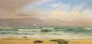 Shipping Off the Coast by John Edward Brett Oil Painting