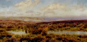 Sketch of Fylingdales Moor by John Edward Brett Oil Painting