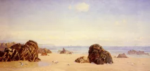 These Yellow Sands by John Edward Brett Oil Painting