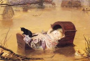 A Flood by John Everett Millais Oil Painting