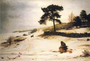 Blow, Blow Thou Winter Wind by John Everett Millais Oil Painting