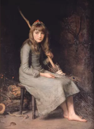 Cinderella by John Everett Millais Oil Painting