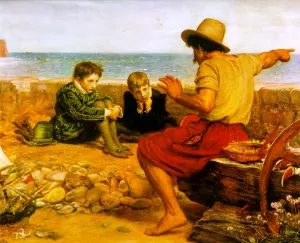 The Boyhood of Raleigh by John Everett Millais Oil Painting