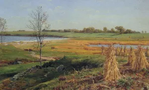 Connecticut Shoreline in Autumn by John Frederick Kensett Oil Painting