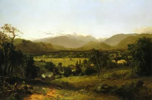 The White Mountains also known as Mount Washington from the Valley of Conway by John Frederick Kensett Oil Painting