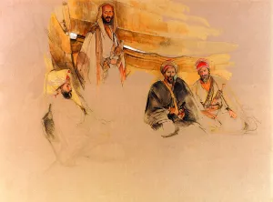 A Bedouin Encampment, Mount Sinai by John Frederick Lewis Oil Painting