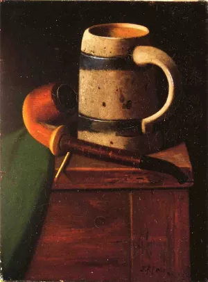 My Pipe and Mug by John Frederick Peto Oil Painting