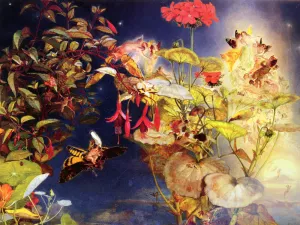 Midsummer Fairies by John George Naish Oil Painting