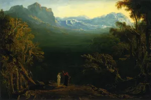 Edwin and Angelina also known as The Hermit by John Martin Oil Painting