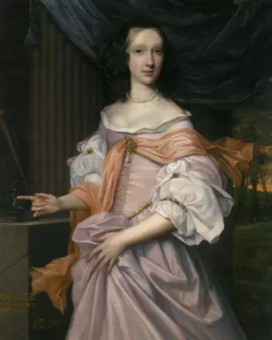Portrait of Lady Catherine Dormer by John Michael Wright Oil Painting