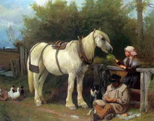 The Welcome Rest by John Sargeant Noble Oil Painting