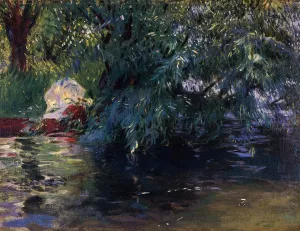 A Backwater, Calcot Mill Near Reading by John Singer Sargent Oil Painting