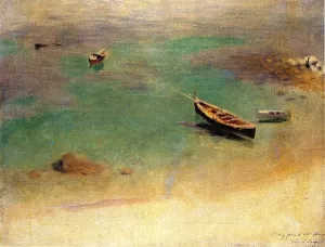 A Boat in the Waters Off Capri by John Singer Sargent Oil Painting